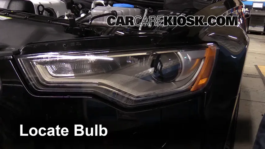 2013 Audi A6 Quattro Premium 3.0L V6 Supercharged Lights Headlight (replace bulb)